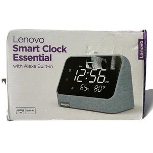 Lenovo Smart Clock Essential with Built-In Alexa (Clay Red)